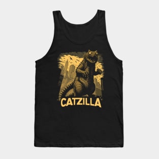 Giant Kaiju Cat Monster - Catzilla Tank Top